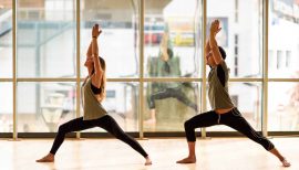 Séance de sport en couple