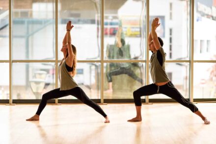 Séance de sport en couple