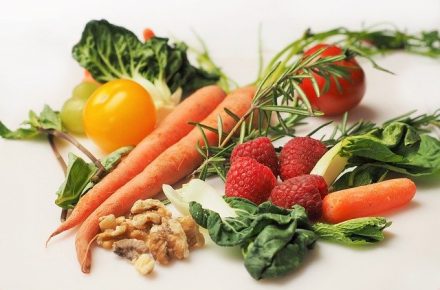 fruits, légumes et noix