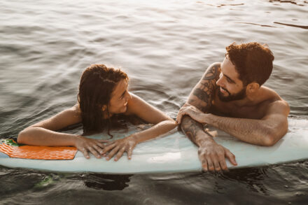 couple sur paddle