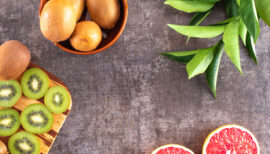 pamplemousse rose et kiwi