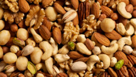 fruits à coque : amandes, pistaches, cacahuètes pour le sport