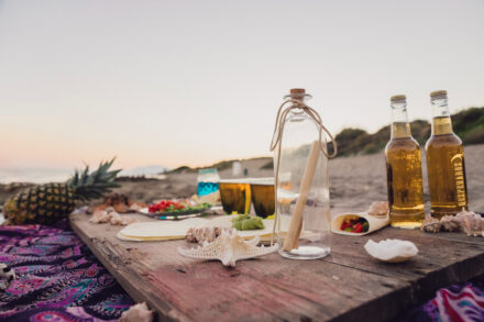 table de pique-nique en vacances