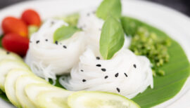 assiette de nouilles de konjac